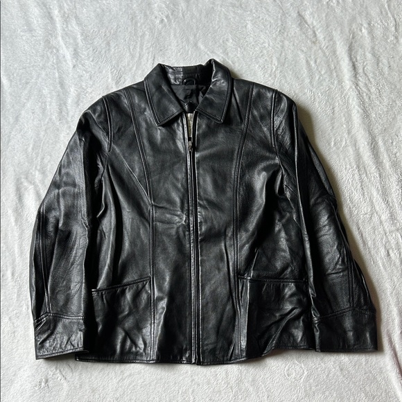 Men's Black Leather Jacket